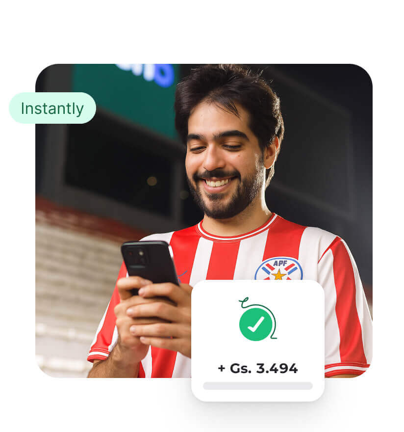 Investor buying local company stocks using a mobile investment app