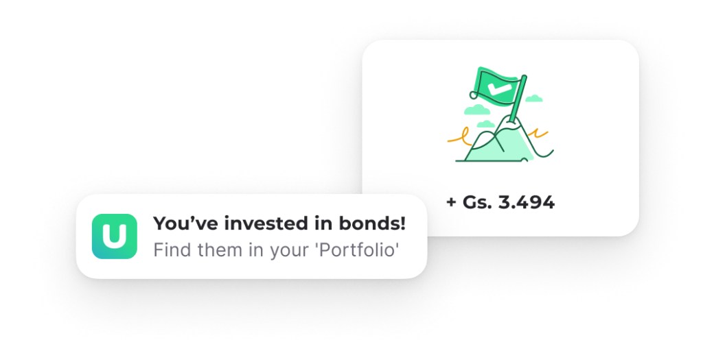 Flag on mountain symbolizing stability and secure bond investments