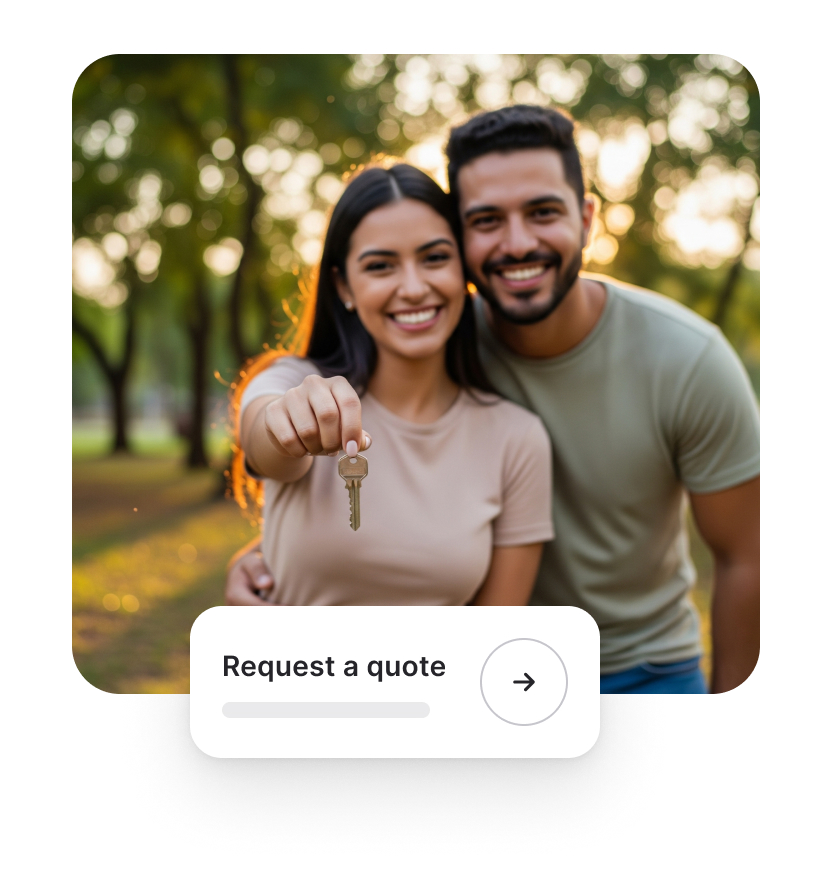 Couple holding house keys representing financial growth through bond investment