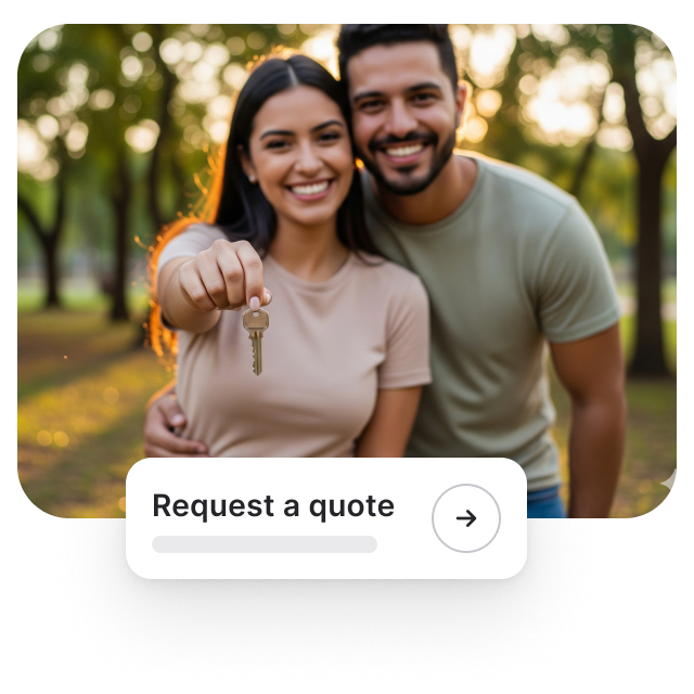 Couple holding house keys representing financial growth through bond investment