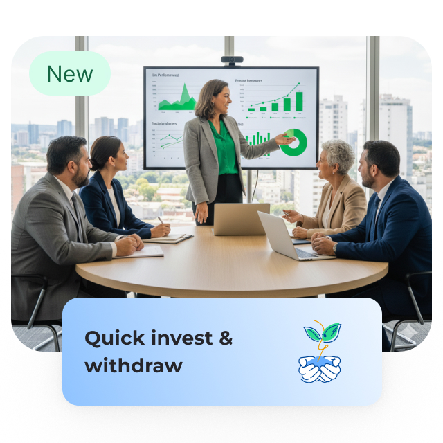 Financial professionals analyzing market performance for mutual fund investments