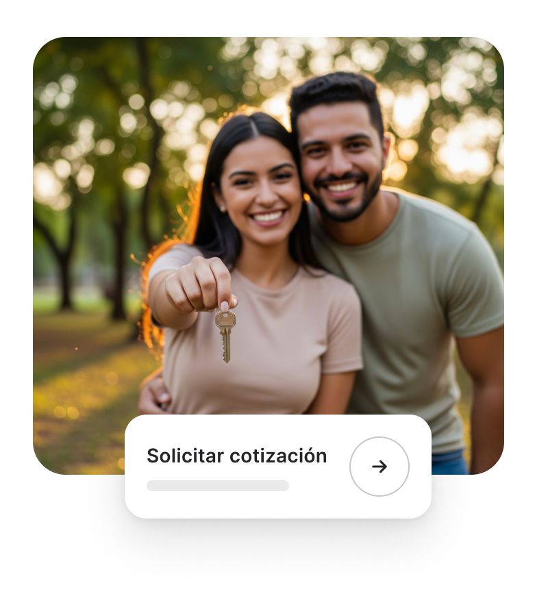 Pareja joven mostrando una llave como símbolo de inversión segura en bonos en Paraguay